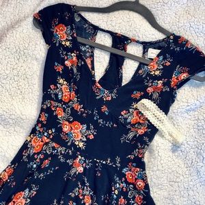 Abercrombie and Fitch navy floral sundress